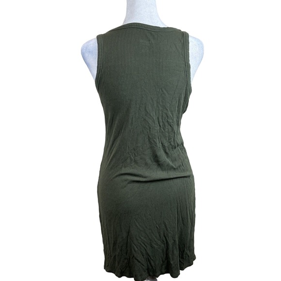 Mossimo Dress Women Extra Small Sleeveless Green Tank‎ Dress Ribbed - Picture 2 of 13